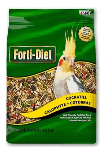 Alimento Premium Kaytee Forti-diet Ninfa Y Agapornis 1.36kg