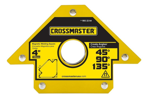 Escuadra Crossmaster Magnética Soldar De 4 Pulgadas 22,7 Kg