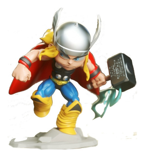 Imagen 1 de 5 de Muñeco Thor Figura Avengers Para Pintar Chibi Coleccion