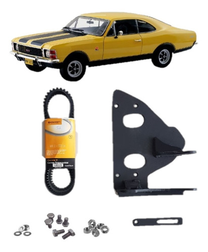 Kit Suporte Do Compressor 5h14 7h15 Opala Caravan Sem Polias