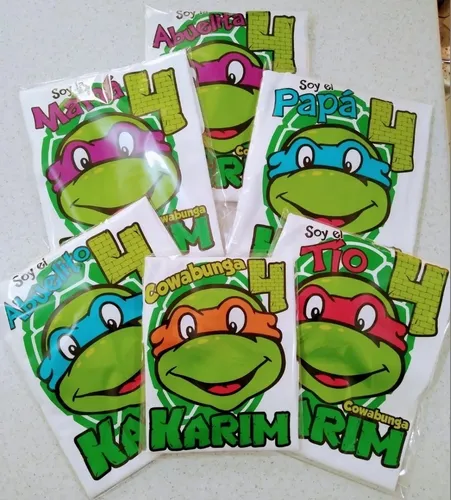 Playeras personalizadas de tortugas ninja sales