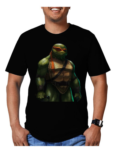 Playera Tortugas Ninja Tmnt Diseño 34 Michaelangelo Beloma