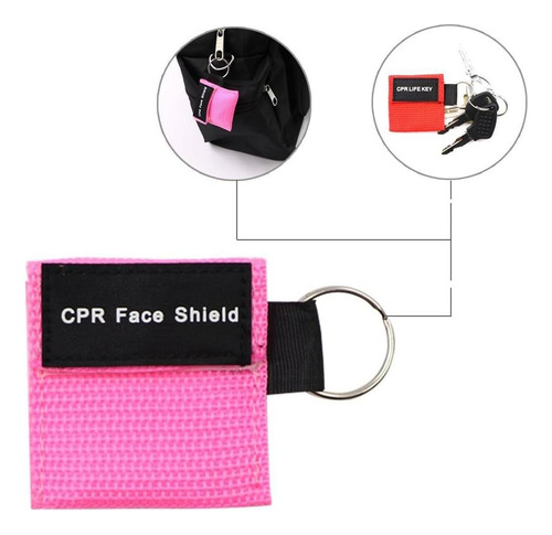 Paquete Lsika-z De 5 Piezas Cpr Cpr Face Shield Mask Kit De