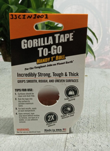 Imagen 2 de 4 de Cinta Gorilla Para Llantas Tubeless Ready. 2.5 Cm*9.14 M
