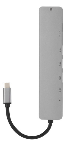 Hub 8 Em 1 Usb C Para Tipo C 3 Estação Dock Usb 3.0 Rj45