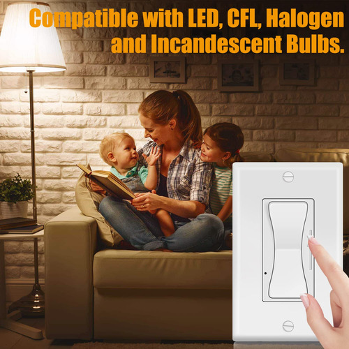 Regulador Led +, Interruptor De Luz De Atenuación Tria...