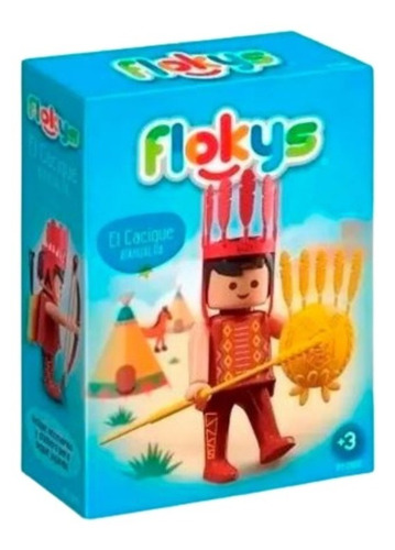 Flokys Muñeco El Cacique Atahualpa Articulado + Accesorios