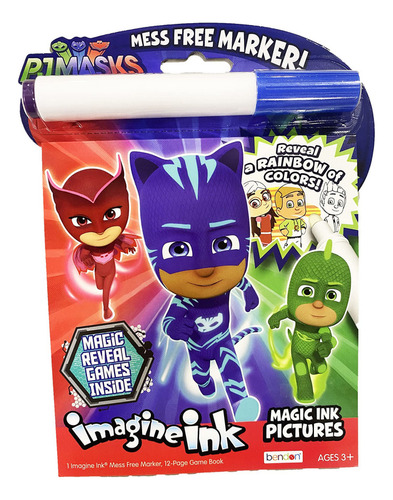 Bendon Pj Mask Imagine Ink Magic Ink Imágenes Y Libro De Ju