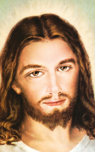 Estampa Divino Rostro De Jesús X 100 Unidades Con Oración