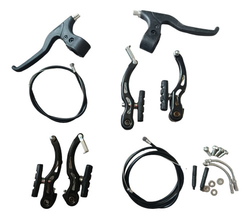 Kit Completo De Frenos V-brake Para Bicicleta Mtb Ruta Paseo