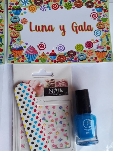 Souvenir Para Niñas Con Esmalte, Lima Y Nail Art!