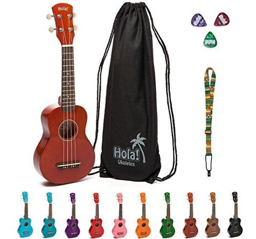 Hola Hm21 Ukulele Soprano Color Serie Caoba