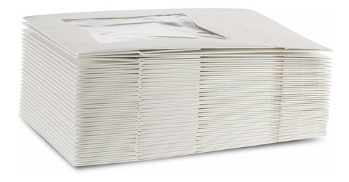Hermosa Caja De Cartón De Color Blanco Para Reposterí...