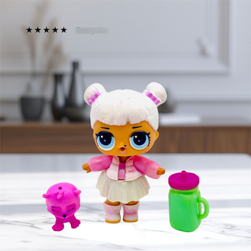 Muñeca Mini Lol Suprise Original Tinz Con Gatito Y Termo (Usado)