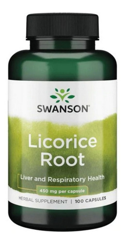 Licorice Root Regaliz Swanson 450mg 100caps 