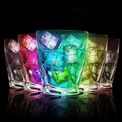 Cubitos De Hielo Iluminados, Paquete De 120 Cubos De Hielo L