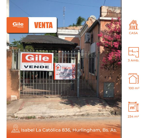 Venta Casa Hurlingham 3 Ambientes - Gile Propiedades