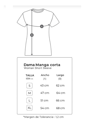 Polera Manga Corta Cuello Redondo Algodón Mujer