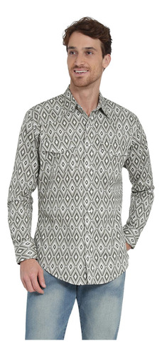 Camisa Vaquera Hombre Wrangler Regular Fit Manga Larga 408