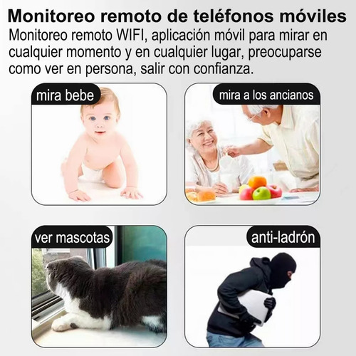 Mini Cámaras De Seguridad Wifi Inalámbricas De Vigilancia Hd