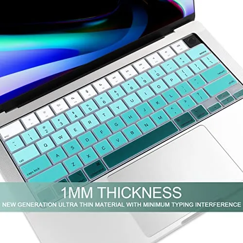 Protector Para Macbook Pro De 14 A 16 Pulgadas Verde Blanco