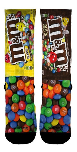 Imagem 2 de 3 de Meia Engraçada M&m´s Meias Elite