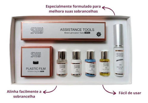 Kit Sky Brow Lamination Alinhamento De Fios Profissionais