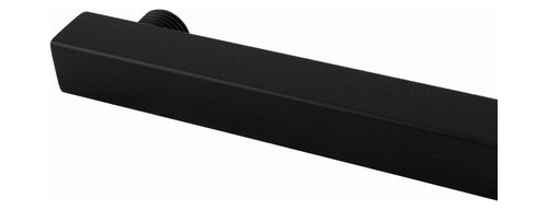 Ducha Chuveiro 30x30 Inox Com Braço 40cm Solar Gás Black