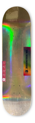 Tabla De Skate Cdp Guatambu 8.5 + Lija De Regalo Plateado