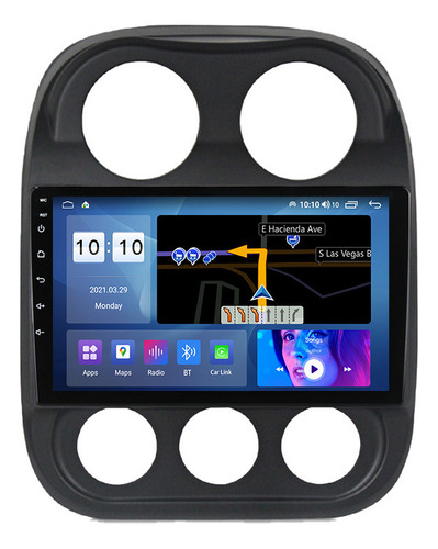 Estéreo Android 12 Para Jeep Compass 1 Patriot 2009- 2016