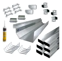 Comprar Combo Kit Canaleta De Techos Para Armar 10 Mts - Tiras 1 Mt.