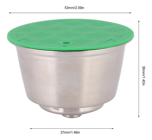 Taza De Café Para Cápsulas De Acero Inoxidable, Recargable,