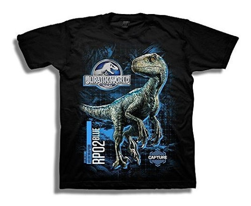 Camiseta De Manga Corta Jurassic World Big 2 Blue Raptor