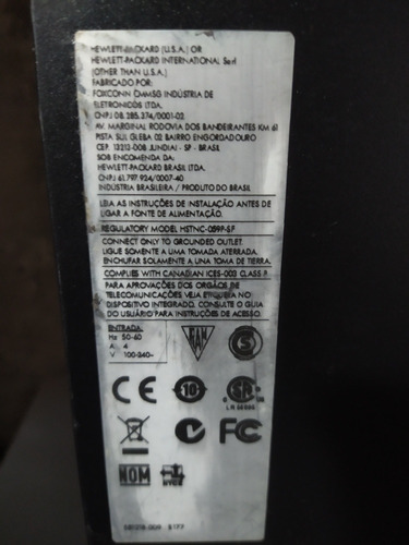 Imagem 4 de 10 de Computador Hp 6005 Slim Com Defeito Não Liga Fonte Ruim