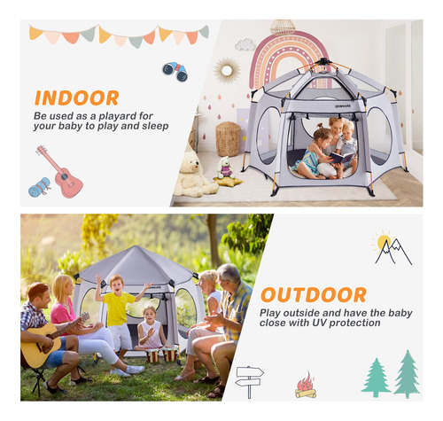 Playpen Asweets 4 Em 1 Pop-up Para Interior/exterior Com Dos