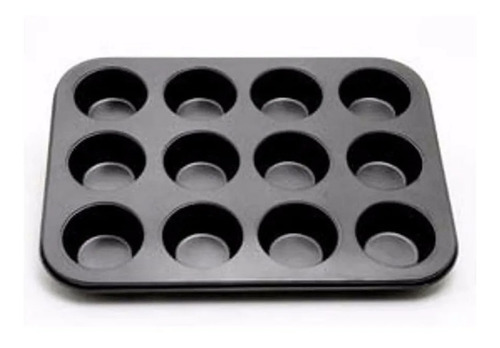 Molde De Teflon Muffins X12 Cupcake Reposteria Antiadherente