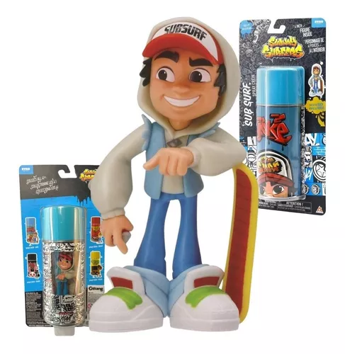 Mini Boneco Jake Subway Surfers Colecionável Com Suporte - Fazendo Seus  Filhos Felizes