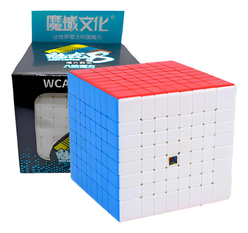 8x8x8 Moyu Meilong Cubo Profesional Impresionante Color De La Estructura Stickerless