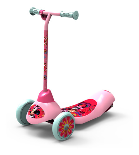 Scooter Eléctrica Con Manubrio Minnie Mouse Color Rosa
