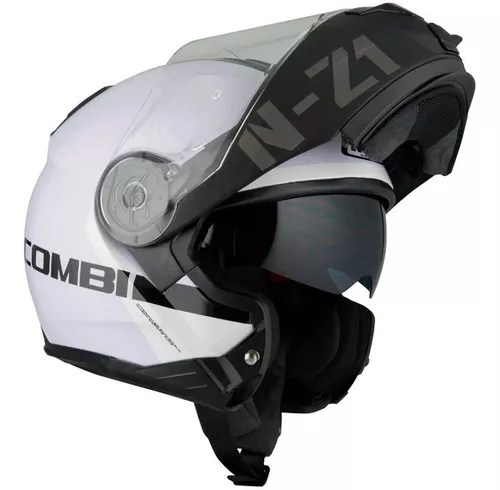 Capacete Aberto Moto NZI Ringway Skyline Preto e Branco - Nacar