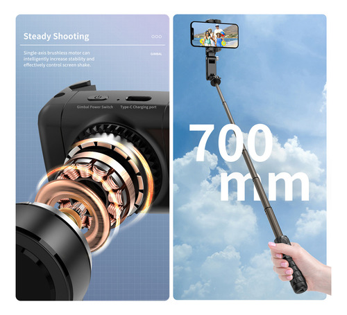 Extensión Facial Multifuncional Para Selfie Stick Andoer Q18