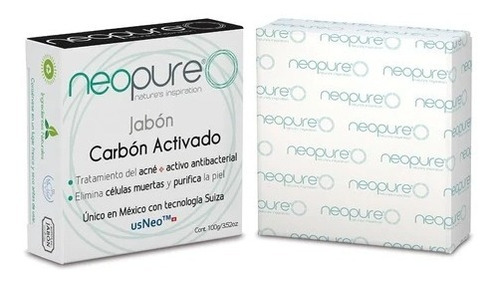 Neopure Jabon Carbon Activado Barra De 100 G