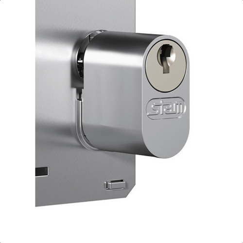 Fechadura Bico Papagaio Porta De Correr 940 Inox Stam 37mm Inox Polido
