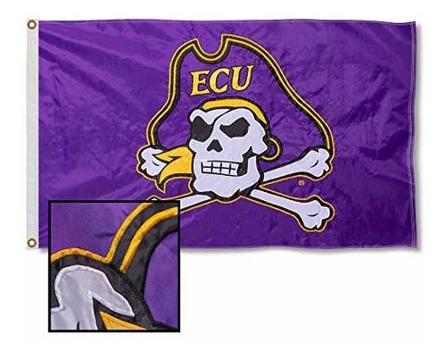 Bandera Pirata College Flags & Banners Co. Bandera De Nylon 