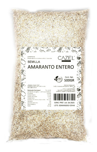 Amaranto Entero Premium Nacional Oaxaca 1kg