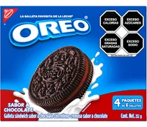 Comprar Oreo Galletas Relleno Sabor Chocolate, 4 Paq\u002F6 Galletas 252g