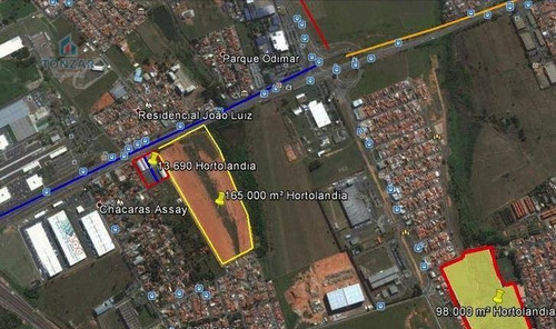 Imagem 1 de 2 de Área À Venda, 87000 M² Por R$ 30.000.00área Industrial À Venda, Chácaras Assay - Hortolândia/sp - Ar0123