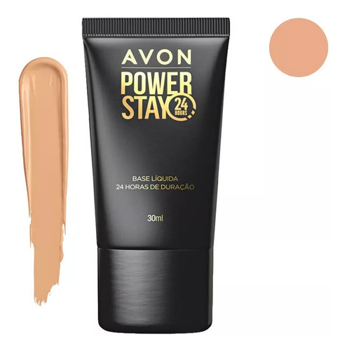 Base de maquiagem em líquida Avon Base Líquida Matte Perfeita para pele oleosa, não comedogênica, não obstrui poros, não acnegênico Power Stay - 30mL