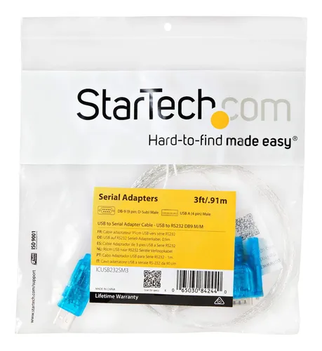 Usb To Rs232 Db9 Serial Adapter Cable Startech.com 91cm