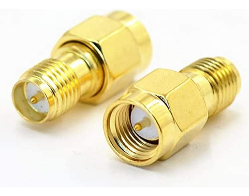 Highfine 2 X Wifi Sma Male Plug (pin) Rp-sma Hembra Cuello